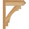 Ekena Millwork Merced Rough Sawn Arts and Crafts Outlooker, Western Red Cedar, 6"W x 18"D x 22"H OUT06X18X22MRC03RWR - alternate 4